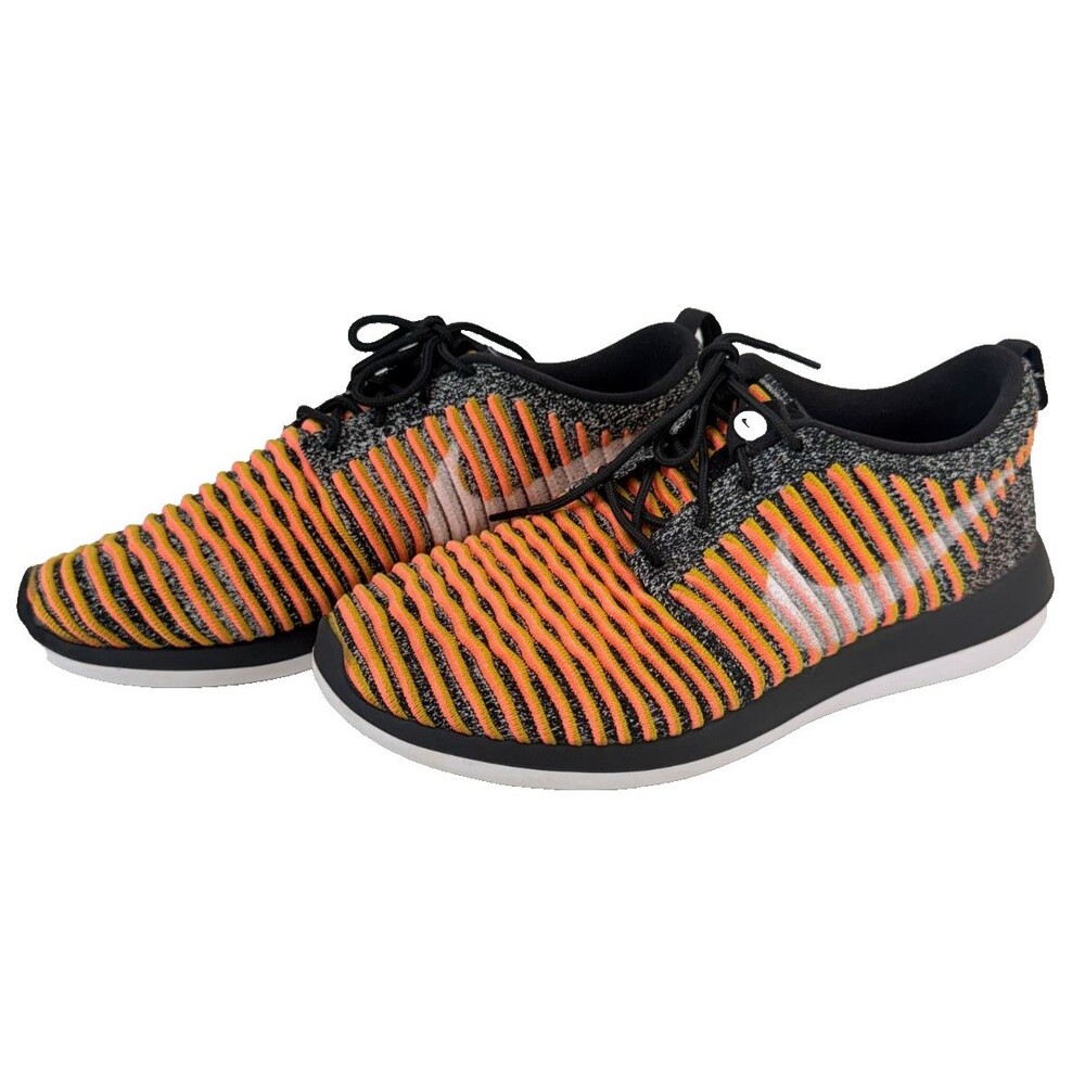 Nike Roshe Two Flyknit Bright Mango 844929-005 Women's Running Shoes 8.5